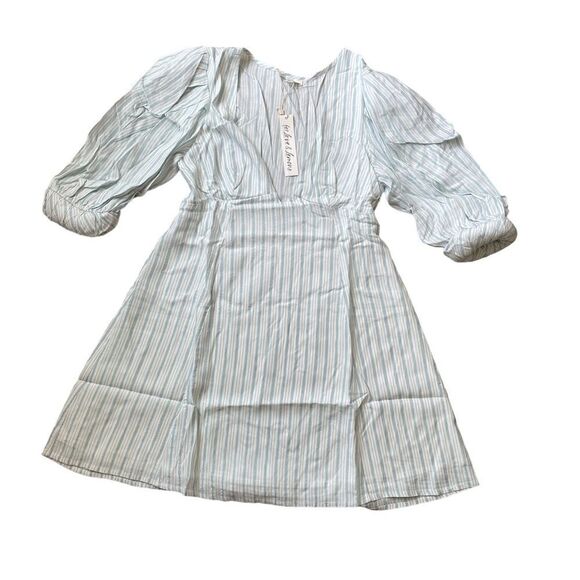 For Love & Lemons Leslie Mini Dress Blue Size M - Picture 10 of 10